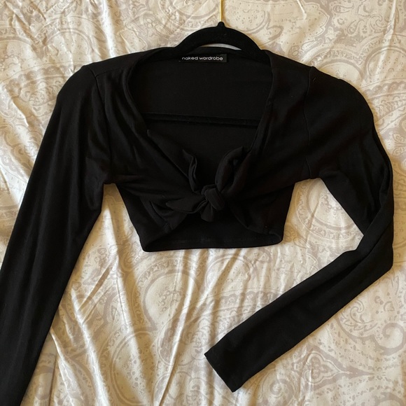 Naked wardrobe tie-front top - Picture 2 of 2